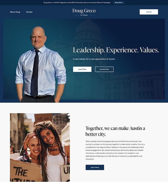 Doug Greco Website Redesign Preview