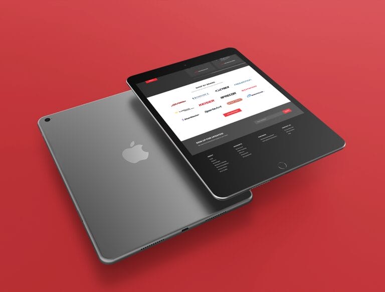 National Gym Supply - E-Commerce Website Redesign on Tablet National Gym Supply - E-Commerce Website Redesign on Tablet
